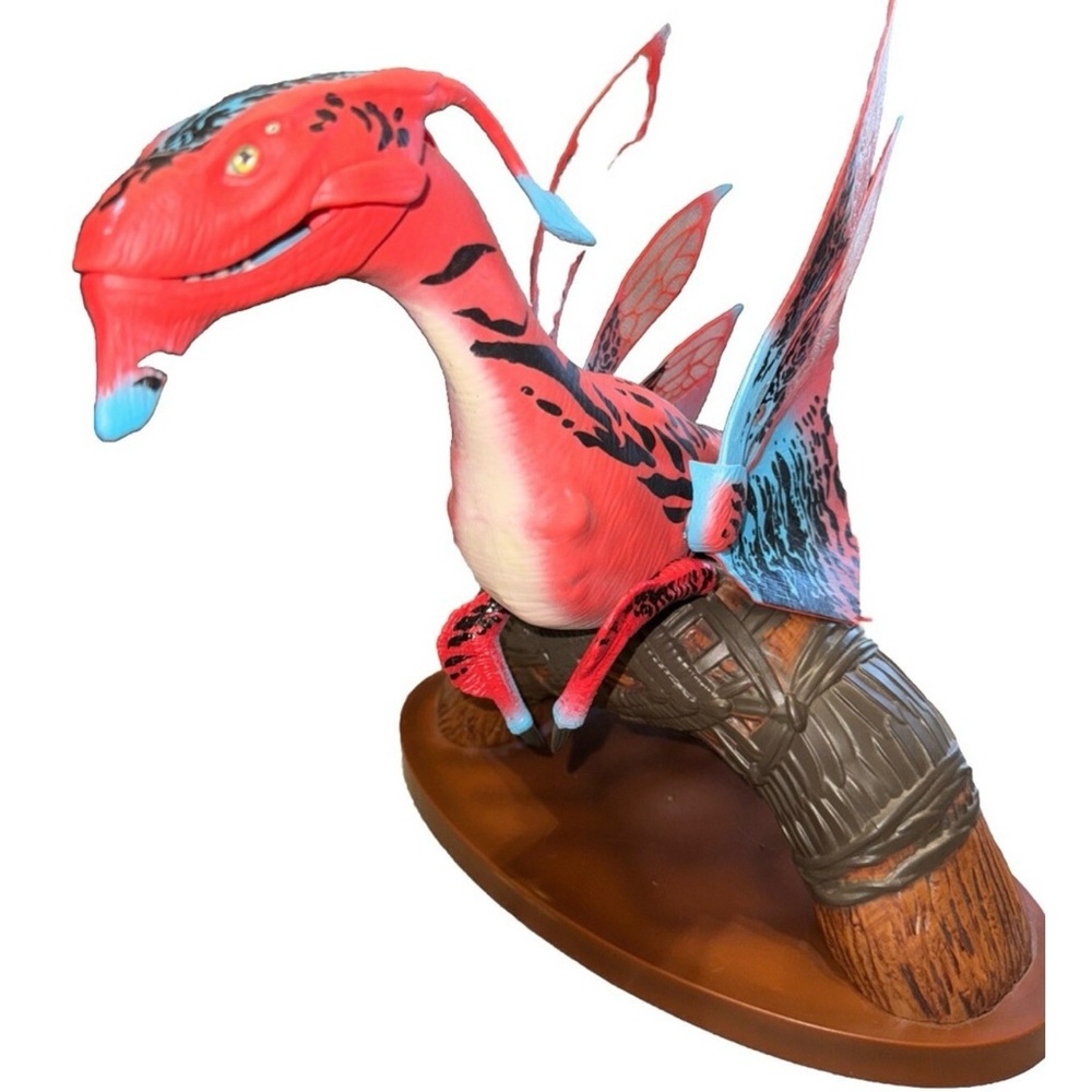 Disney Avatar Banshee interactive Red and Blue Reptile Habitat perch Accessory